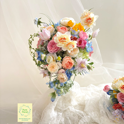 甘〜いキャンディのようなカラフル&ポップなブーケ』結婚式 ブーケ