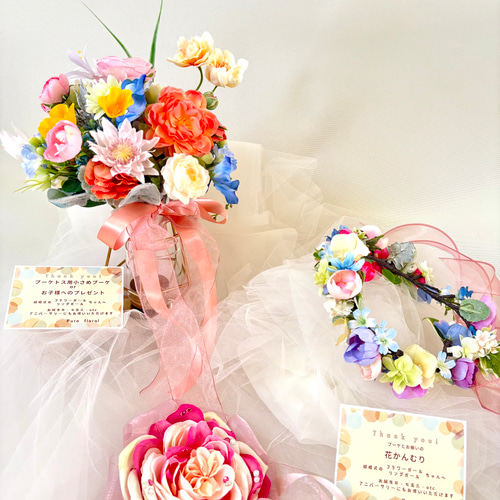 甘〜いキャンディのようなカラフル&ポップなブーケ』結婚式 ブーケ  