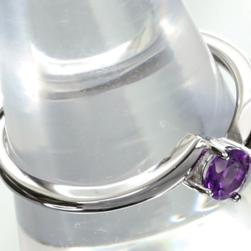シルバーリング指輪Silver925アメジスト12号総重量6g ⭐︎【天然