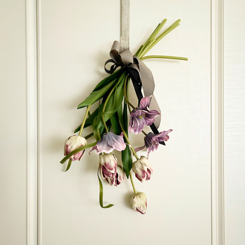 Creema限定》チューリップドアスワッグ・チューリップブーケ・アーティ