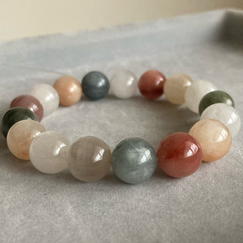 高品質 カラフル ラビットヘアルチル ブレスレット 高品質 ラビットヘアルチル 天然石ブレスレット ブレスレット SK