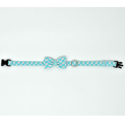 猫の首輪　petit pan ミントブルー 3枚目の画像