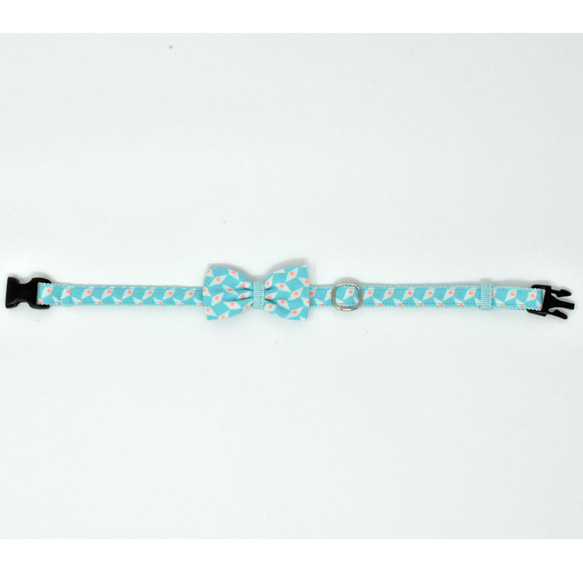 猫の首輪　petit pan ミントブルー 3枚目の画像