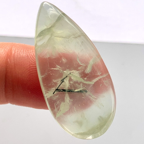 プレナイト[51] 35x17mm 29Cts 天然石 ルース／カボション