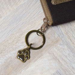 コーヒー・猫のファスナーポーチ 2枚目の画像