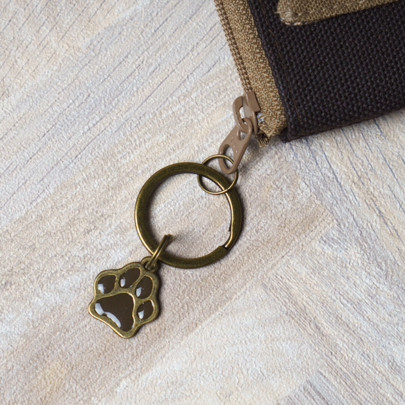 コーヒー・猫のファスナーポーチ 2枚目の画像