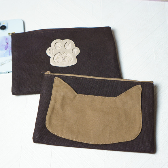 コーヒー・猫のファスナーポーチ 15枚目の画像