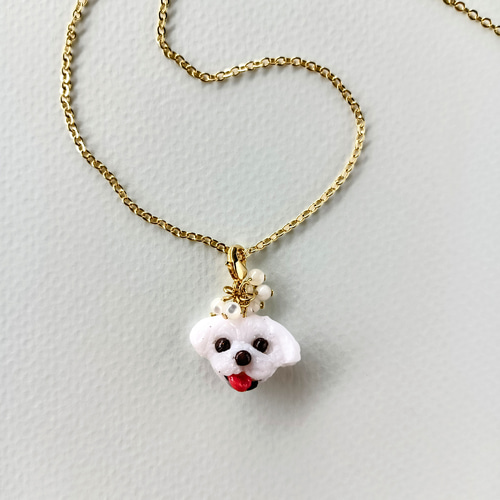 マルチーズちゃんネックレス ネックレス・ペンダント じるくら