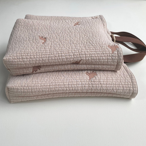 送料無料》 恐竜 ヌビ 入園入学 3点セット ダイナソー dinosaur 刺繍