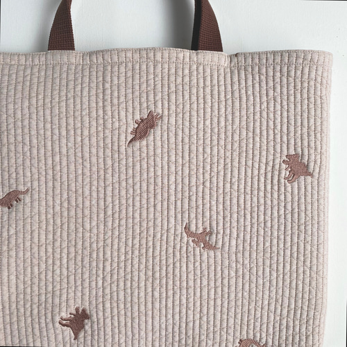 送料無料》 恐竜 ヌビ 入園入学 4点セット ダイナソー dinosaur 刺繍