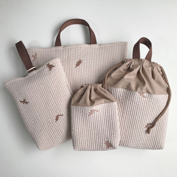 送料無料》 恐竜 ヌビ 入園入学 4点セット ダイナソー dinosaur