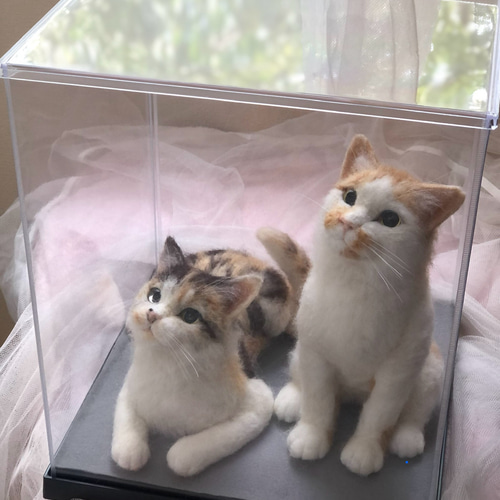 オーダーメイド】子猫等身大(羊毛フェルトねこ) 羊毛フェルト
