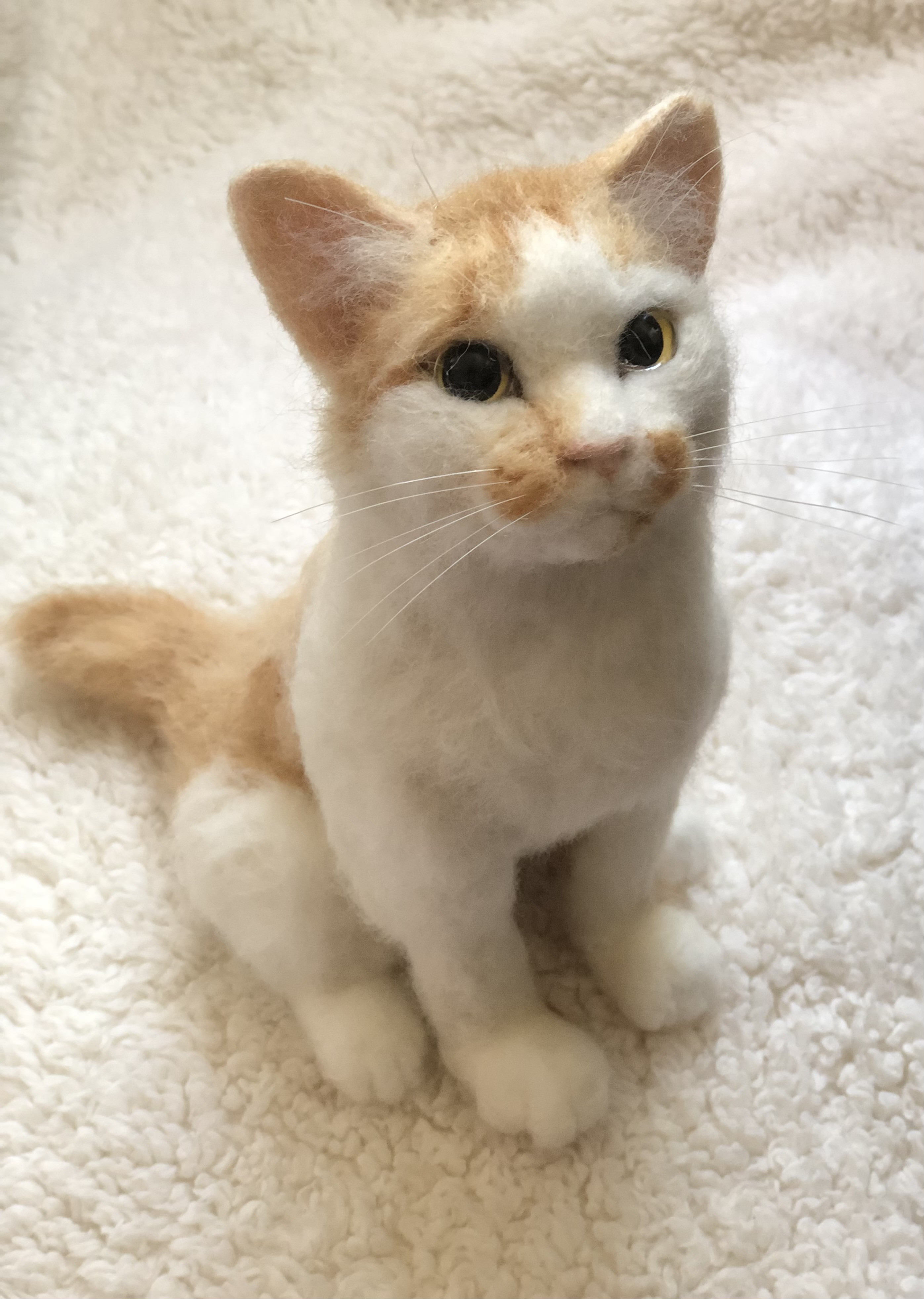 【オーダーメイド】【オーダーメイド2月分受付】子猫等身大(羊毛フェルトねこ)