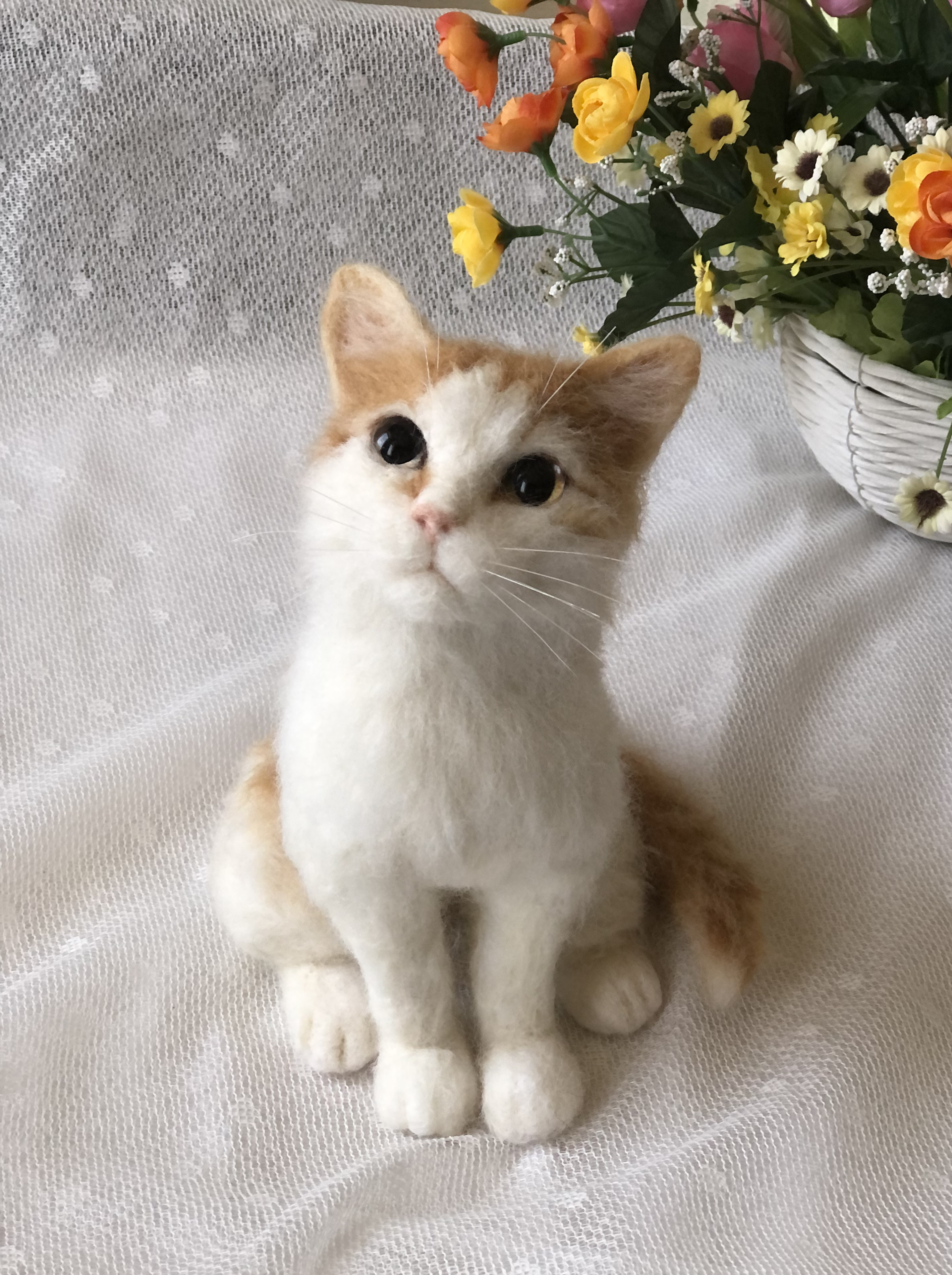 【オーダーメイド】【オーダーメイド2月分受付】子猫等身大(羊毛フェルトねこ)