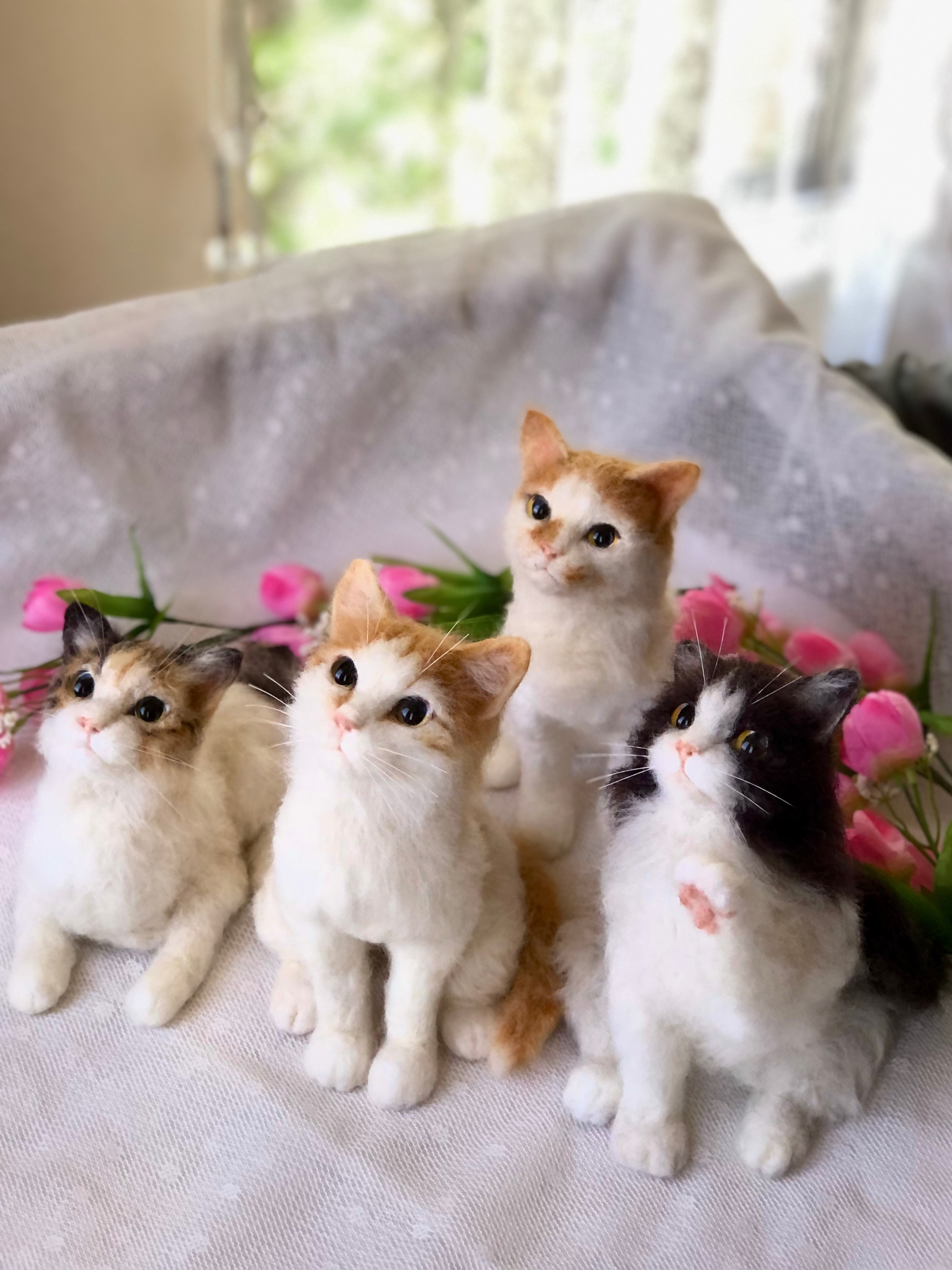 【オーダーメイド】【オーダーメイド2月分受付】子猫等身大(羊毛フェルトねこ)