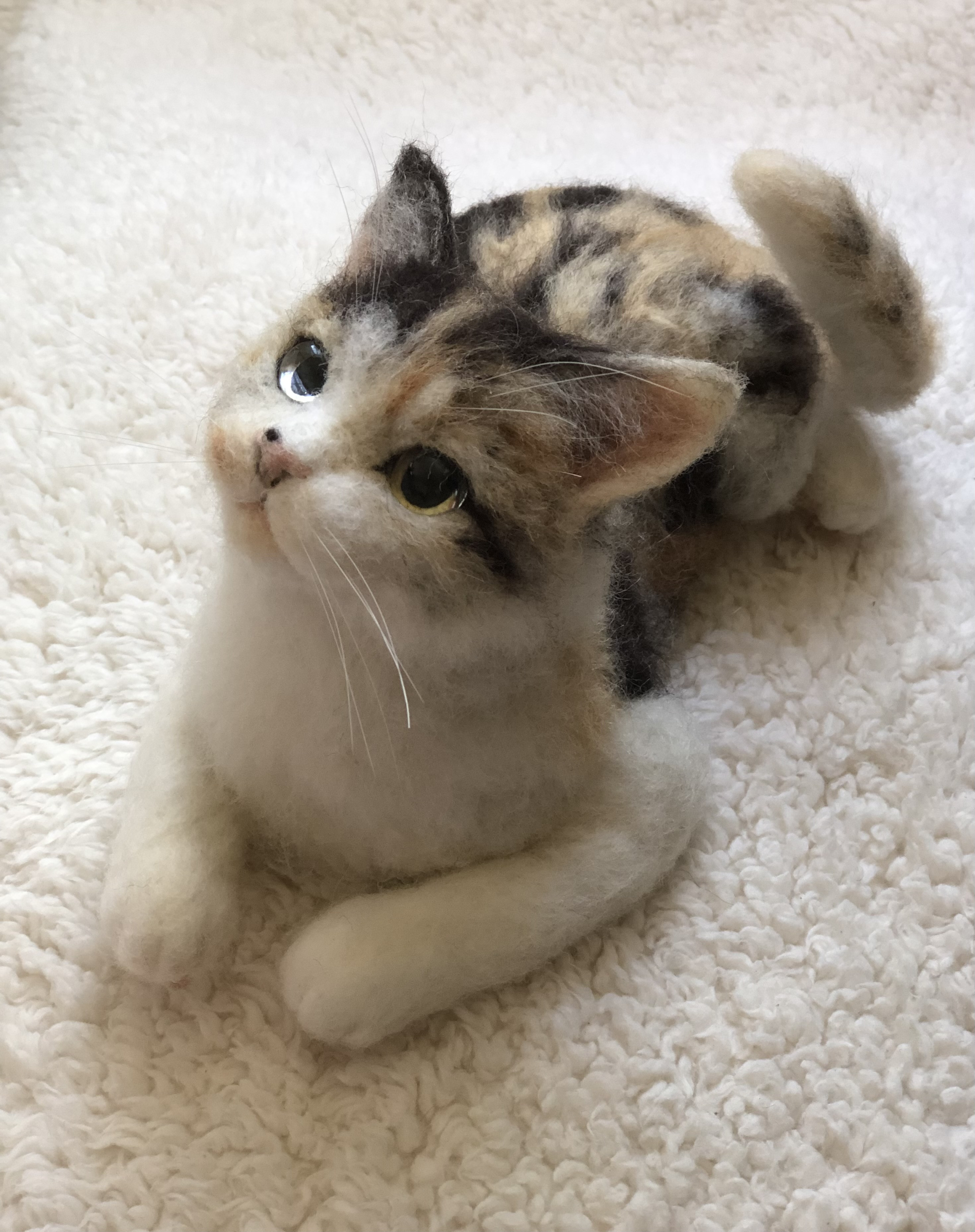 【オーダーメイド】【オーダーメイド2月分受付】子猫等身大(羊毛フェルトねこ)