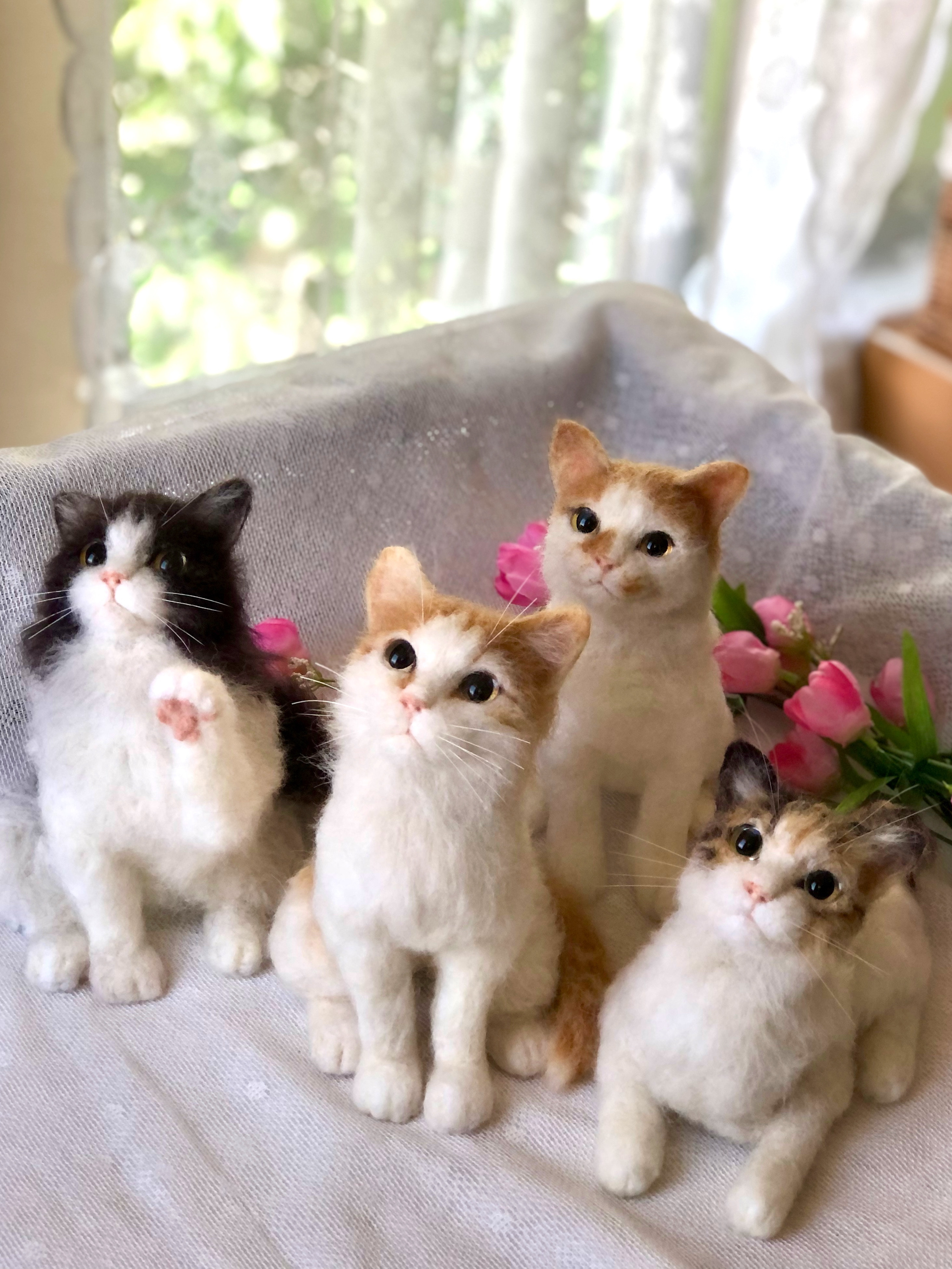 【オーダーメイド】【オーダーメイド2月分受付】子猫等身大(羊毛フェルトねこ)