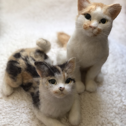 オーダーメイド】【オーダーメイド2月分受付】子猫等身大(羊毛フェルト