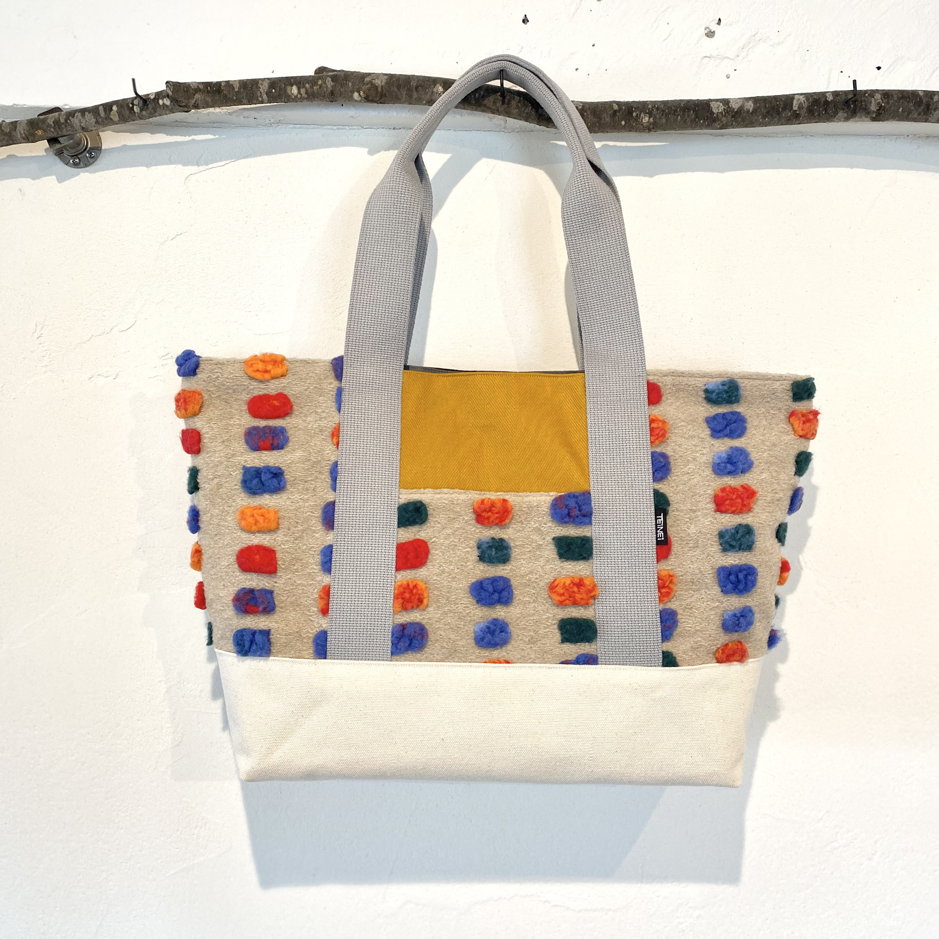 となり町トート｜窓明り（持ち手グレー）送料無料