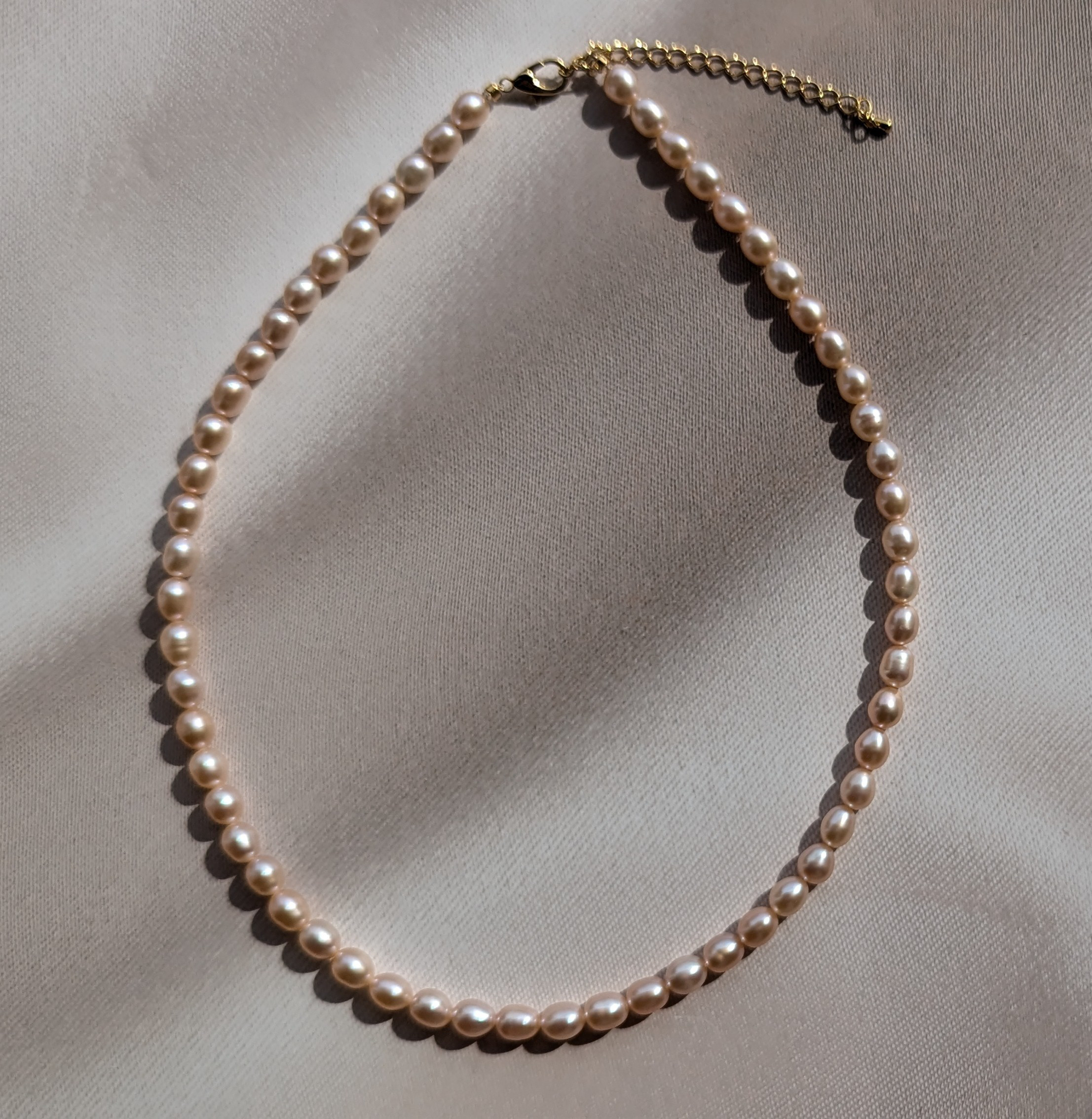 華やかオレンジ　淡水パール　2本セットネックレス　大人フォーマル2025 入学式