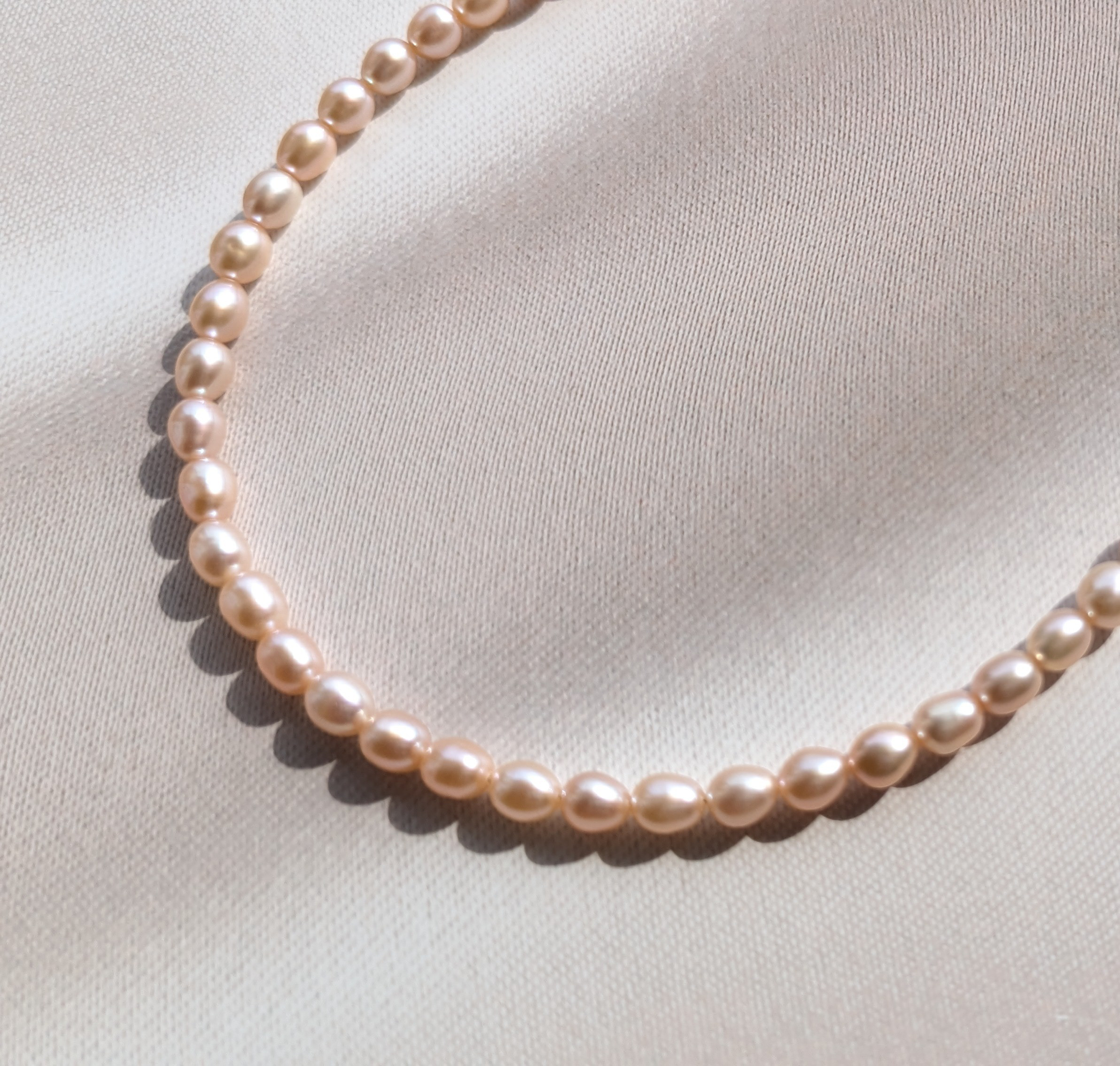 華やかオレンジ　淡水パール　2本セットネックレス　大人フォーマル2025 入学式