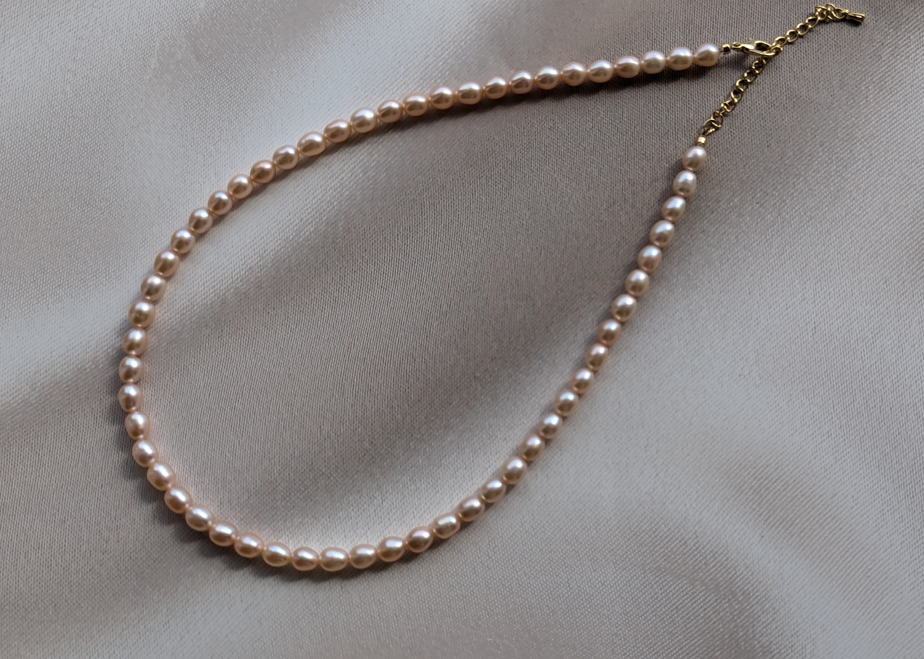 華やかオレンジ　淡水パール　2本セットネックレス　大人フォーマル2025 入学式