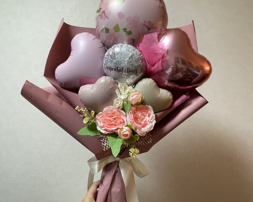 サクラサク卒業入学バルーンブーケ その他インテリア雑貨 N's balloon