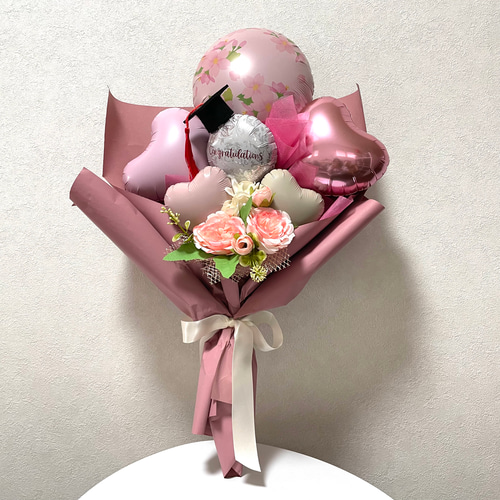 サクラサク卒業入学バルーンブーケ その他インテリア雑貨 N's balloon