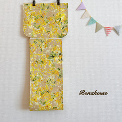 新柄☆トイレットペーパーホルダーカバー「華やかミモザ」 12枚目の画像
