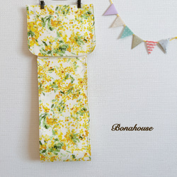 新柄☆トイレットペーパーホルダーカバー「華やかミモザ」 6枚目の画像