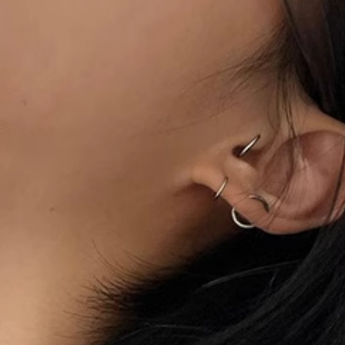 プラチナフープピアス　PT950 Pt950 プラチナ ダイヤモンド フープピアス 0.5ct
