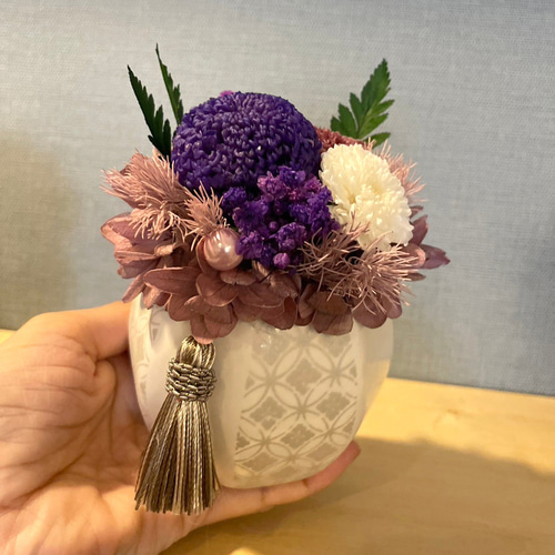 お盆 お彼岸 お供え 贈り物 まり菊 プリザーブドフラワー Liberty's