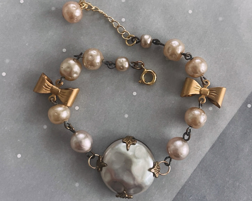 Miriam Haskell Baroque Pearl Bracelet＊vintage ミリアムハスケル