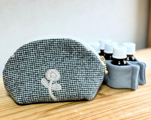 アロマポーチ】ぷっくりフォルム，ミナペルホネンno3 ポーチ NuiNui