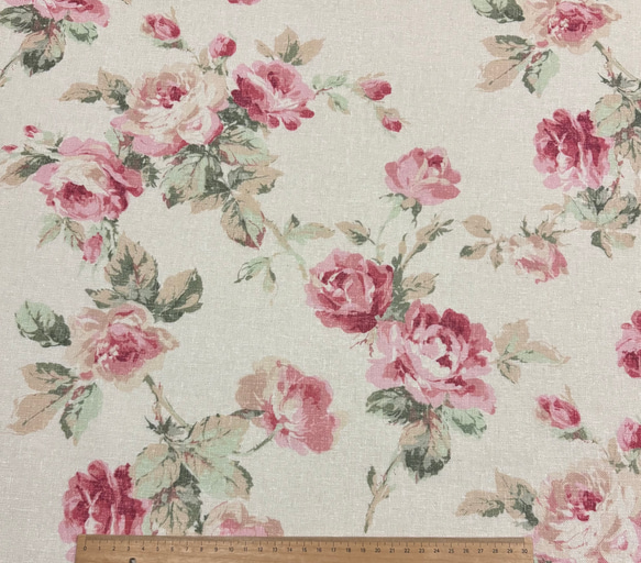 薔薇柄リネン　yuwa 1枚目の画像