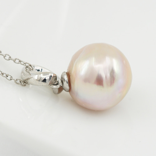 琵琶湖パールのプラチナネックレス 真珠 琵琶湖 ネックレス