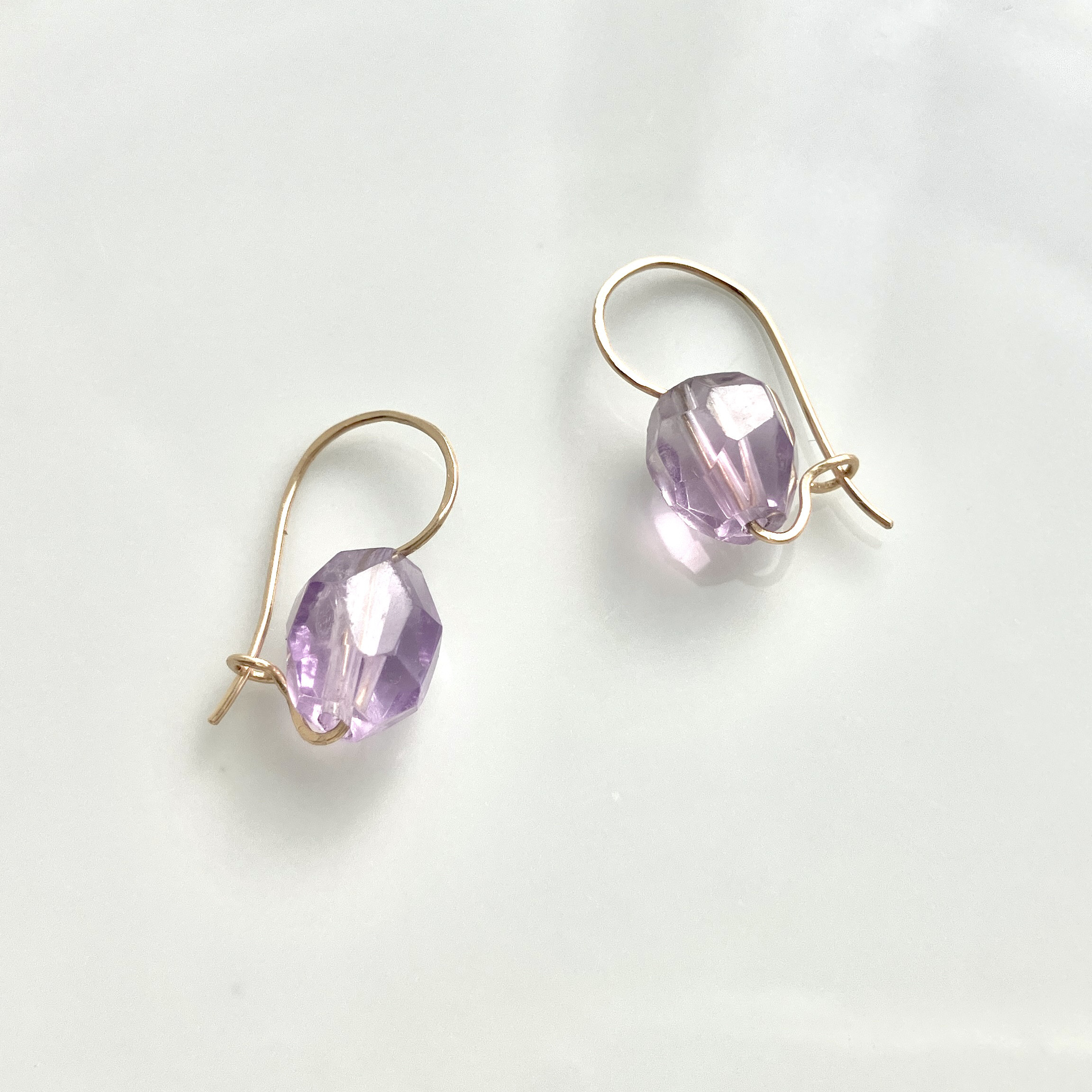 Lavender soap　ラベンダーソープ　K１４gfキドニーフックピアス
