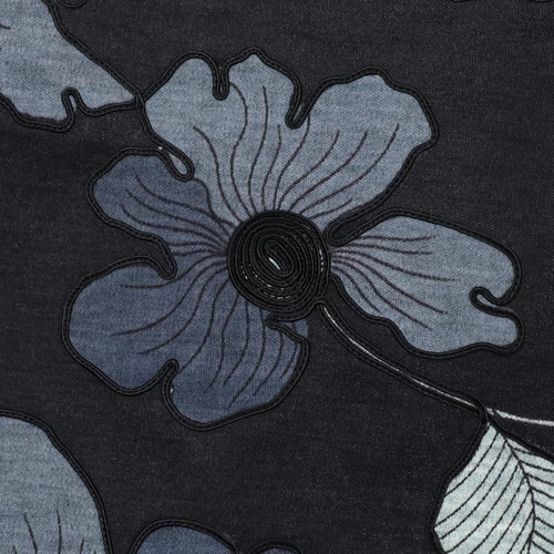 着分販売】フランス製／花柄刺繍生地 ～ウール100％～ 生地 仕立て屋の