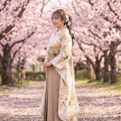 2469 ベロアリボン オーガンジーリボン 成人式 卒業式 和装 結婚式 ウエディング 色打掛 袴 髪飾り 5枚目の画像
