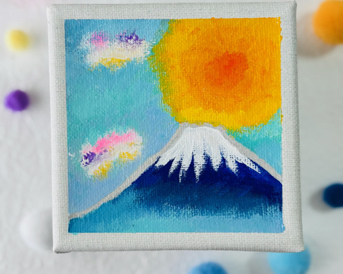 金運絵画 画家の作品アクリル絵の具 F8 キャンバス40x48cm  一点もの Amazon.co.jp: アートパネル 風水 絵 玄関 油絵 絵画 金運アップ