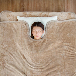 あったかフランネル 毛布 / 敷きパッド / ブランケット / 肩当て 4点セット 4枚目の画像