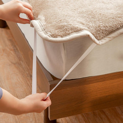 あったかフランネル 毛布 / 敷きパッド / ブランケット / 肩当て 4点セット 7枚目の画像