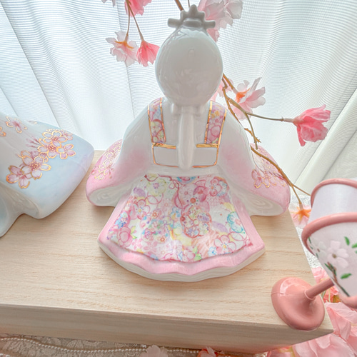 世界に一つだけ陶器のお雛様〜桜ひらり〜 ひな人形・雛飾り