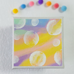 絵画　アクリル絵　額縁　ボード　シャボン玉 虹色に輝くシャボン玉 – 絵画や壁飾り販売｜風景投稿販売あゆわら(R)