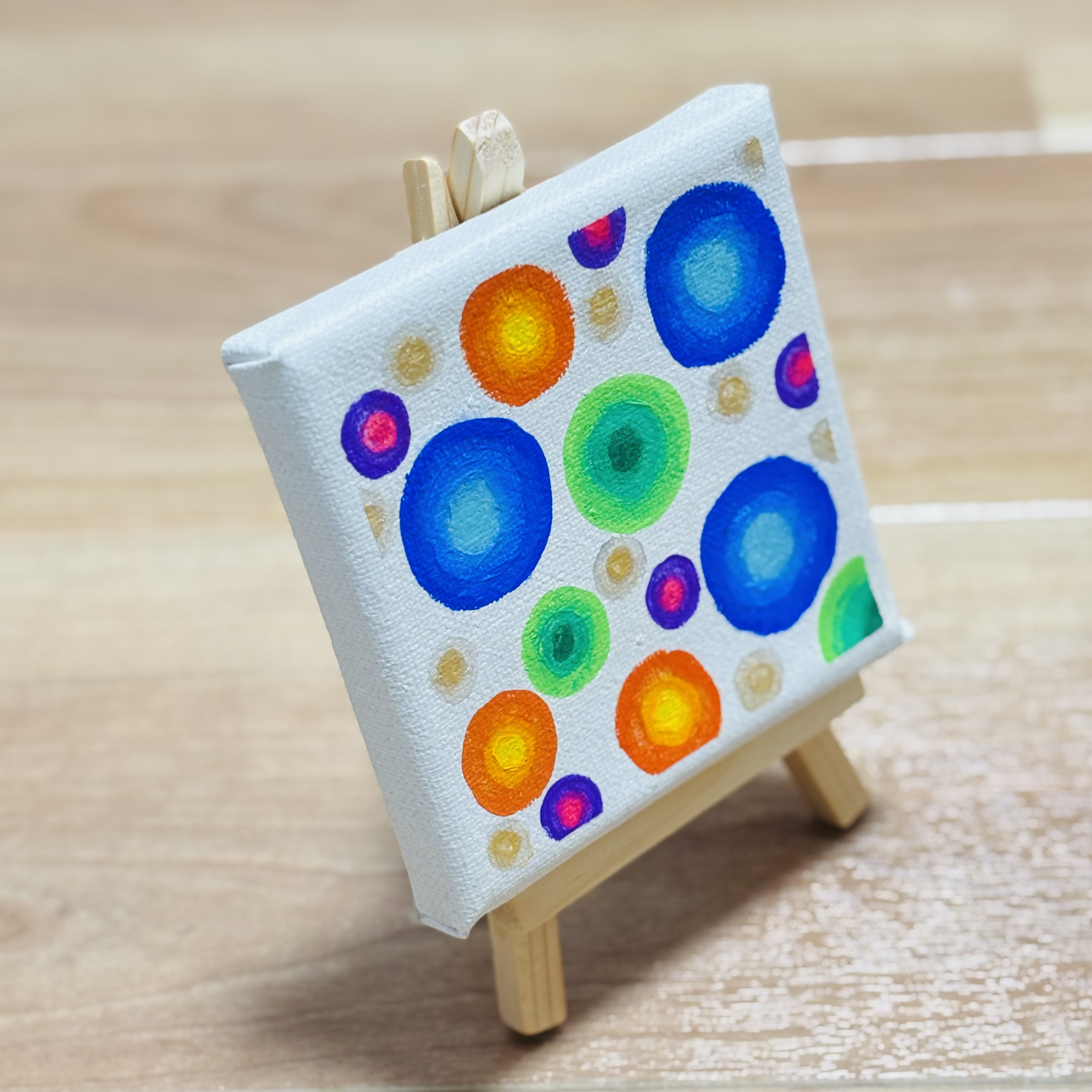 キャンバス油絵 あり様専用 くるくるカラフルSheep