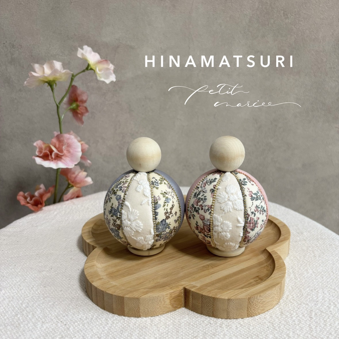 momo 手まり雛人形 【b】moon moth ❁ ひなまつり