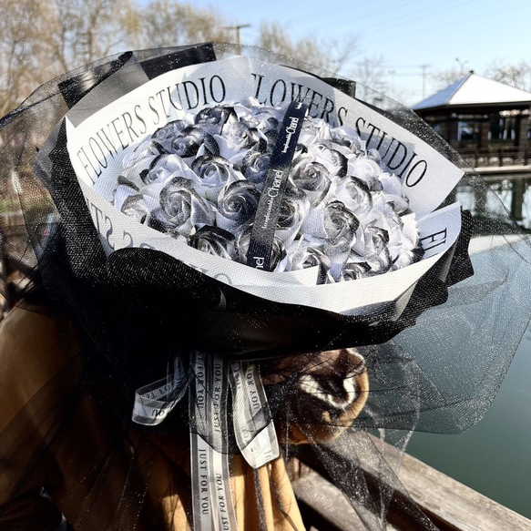 52本/33本/19ソープフラワー 人気 卒業式 母の日 花束 き 造花 バラ ブーケ 石鹸 枯れない花 ブーケ 17枚目の画像