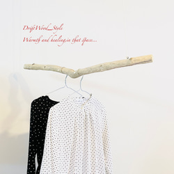 流木インテリア 1ｍサイズのシンプルな流木のハンガーラック 北欧 衣装掛け ハンギング 吊り下げ ハンガーポール N72 1枚目の画像