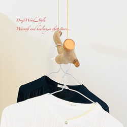 流木インテリア 1ｍサイズのシンプルな流木のハンガーラック 北欧 衣装掛け ハンギング 吊り下げ ハンガーポール N73 4枚目の画像
