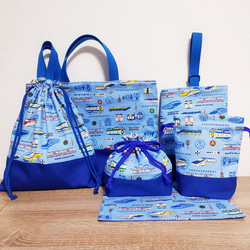 入園セット　入学セット　6点セット　新幹線　ハンドメイド 入園セット 入学セット 6点セット 新幹線 ハンドメイド レッスン